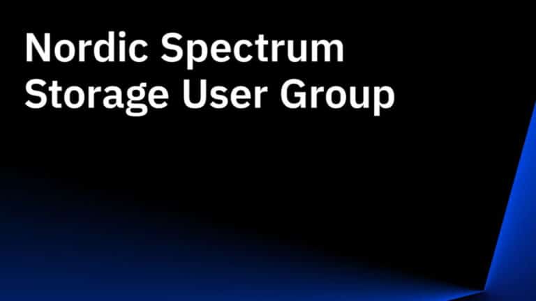IBM Nordic Spectrum Storage User Group 2021